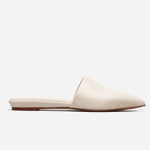 Everlane Pointed Slide White - Like New